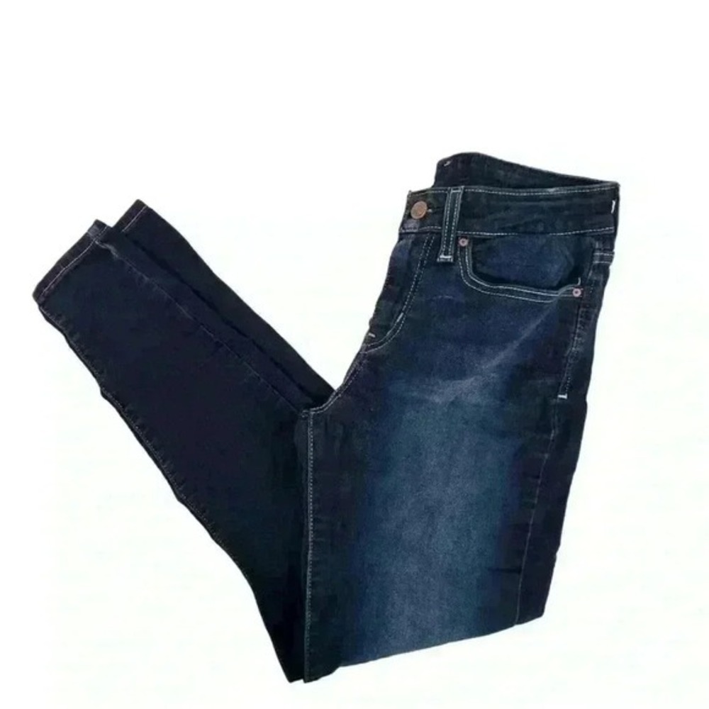 Levi's Women's Mid Rise Skinny Jeans Size 27‎ Dark Wash Blue Denim